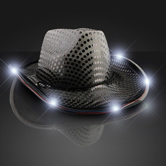 Led Light up Sequin Cowboy Hat - Etsy