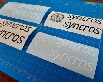 Vintage SYNCROS Stem Decals / Stickers Repro Black / White