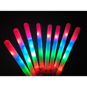 LED Professional Candy Floss Sticks Cotton Candy Machine Maker Reusable Sugar Light Glow Stick Colour Battery Operated BPA Free End Kids image 3
