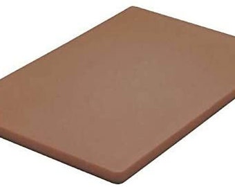 Large XL Professional BROWN High Density Colour Coded Chopping Boards Solid Strong Plastic Butcher Cutting Board - (45cm x 30cm x 1cm) 12x18