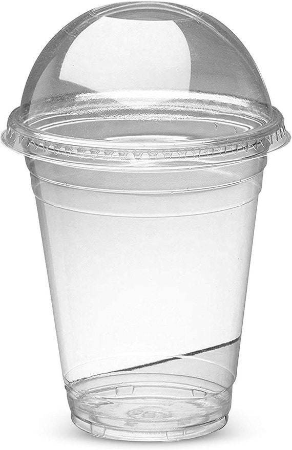 16 oz Disposable Clear Plastic to go Cups with Lids and Straws For Ice  Coffee,Bubble