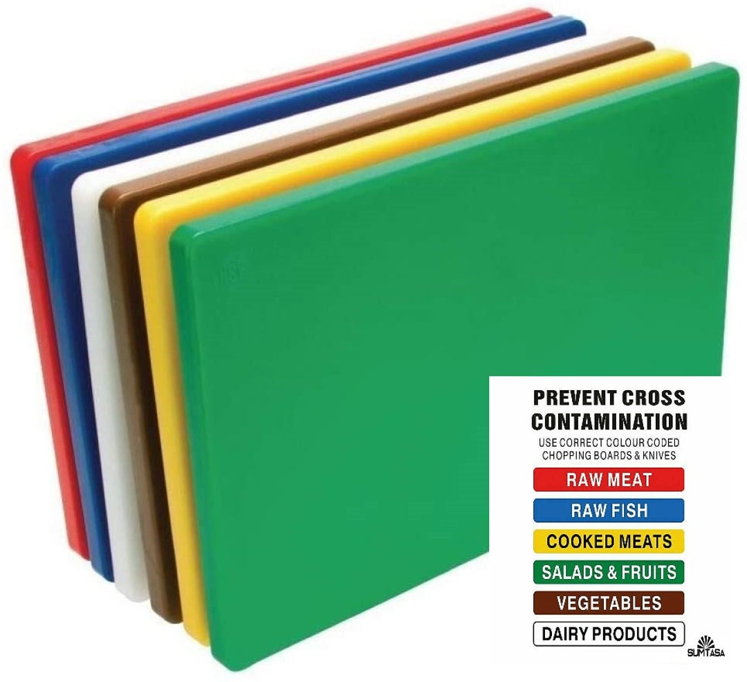 Restaurant Thick Green Plastic Cutting Board 18x12 Inch , 1 Thick and Heavy