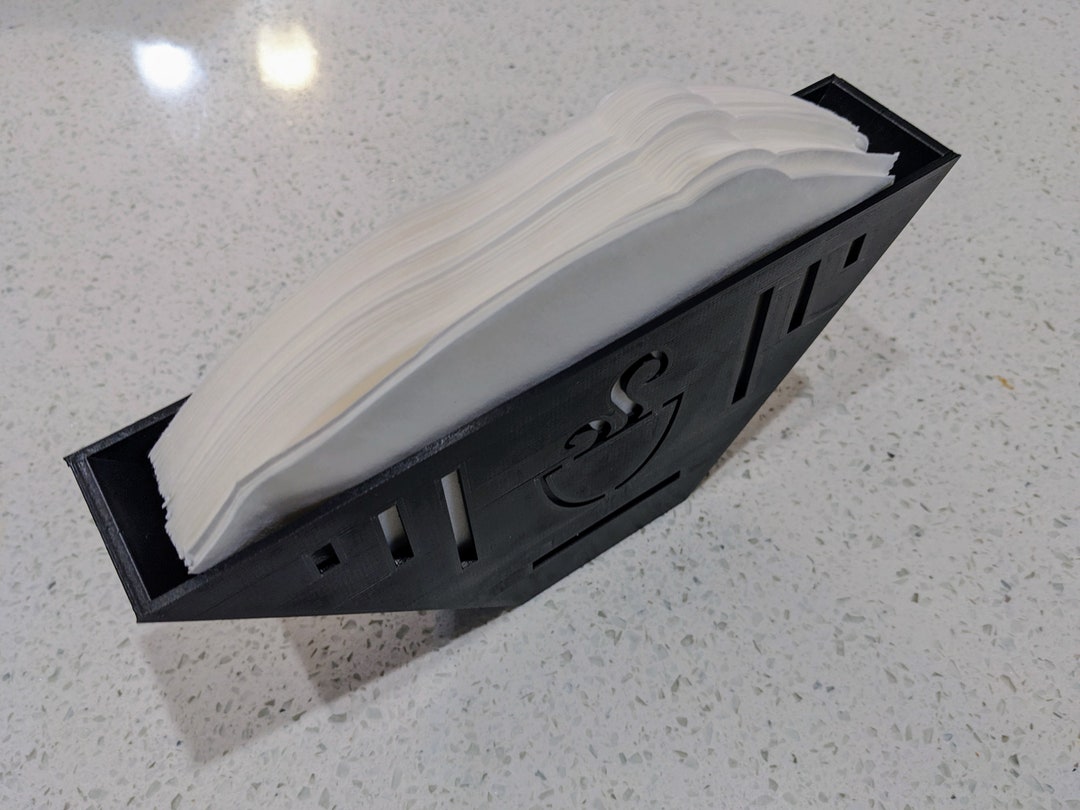 Coffee Filter Organizer Tray to Store Coffee Filters Holds 4 Cone Style