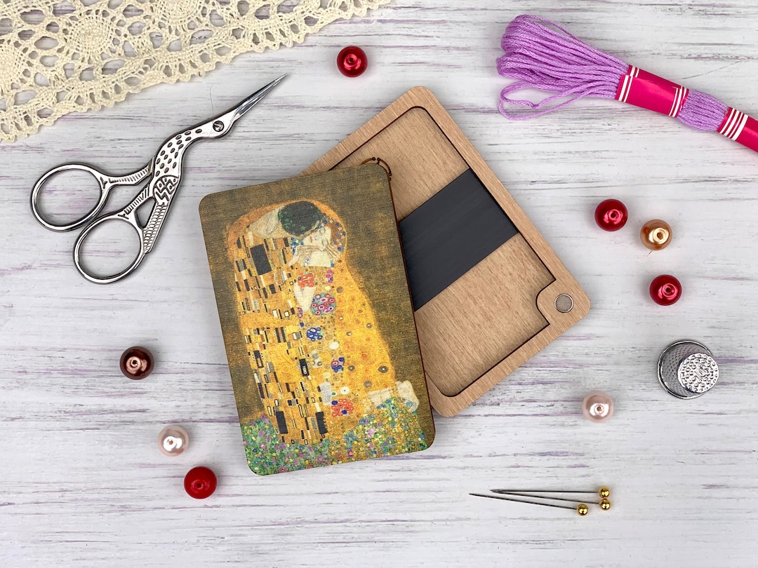 Wooden Needle Holder, Needle Minder, Sewing Accessories