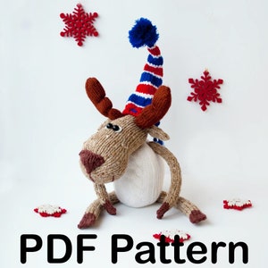 Crochet Pattern Xmas Elk (Amigurumi tutorial PDF file). Crochet Pattern Amigurumi Elk. Cute Crochet Tutorial for Beginners