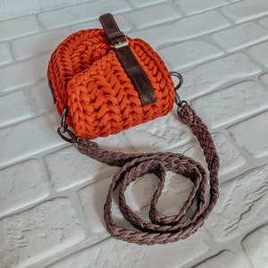 DIY hippie purse, crochet pattern bag holster, digital women bag belt, digital crochet design of crossbody