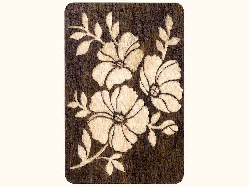 Needle minder, wooden floral keeper for needles, embroidery cross stitch organizer, hobby gift image 7