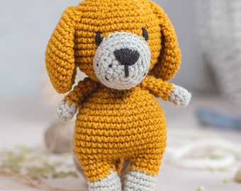 Dog Crochet Kit for Adults, Beginner Crochet Kit, Animal Amigurumi DIY Craft Kit