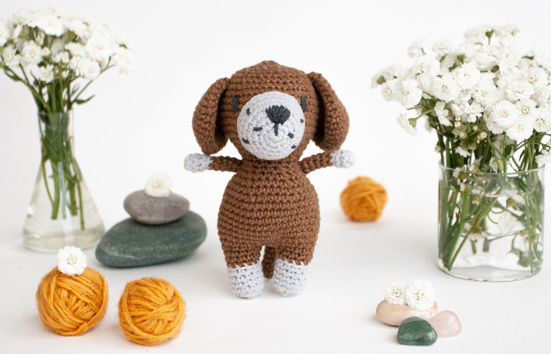Dog Crochet Kit for Adults, Beginner Crochet Kit, Animal Amigurumi DIY Craft Kit Etsy