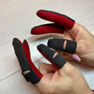 Leather Thumb & Finger Guards, Leather Finger Guard for Men