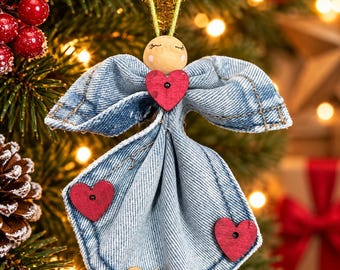 11. Enfeite de anjo em jeans