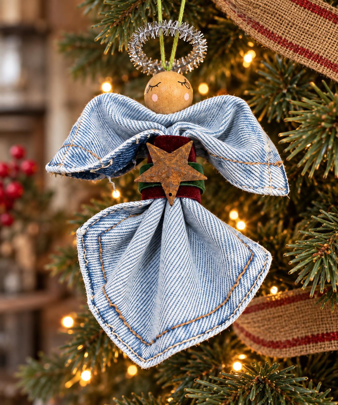 デニムオーナメント クリスマス Denim Ornaments - Etsy
