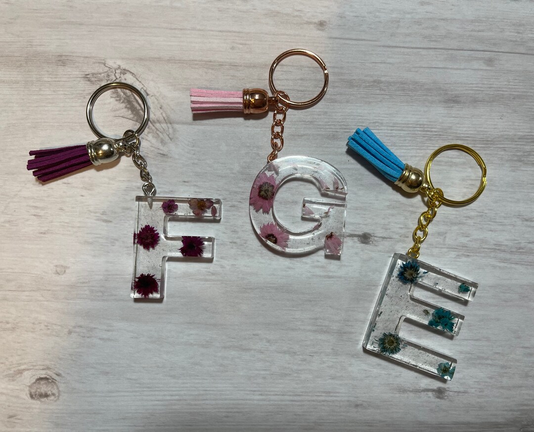 Beautiful Keychains With Letters Personalized Letter Keychains/ Custom Letters / Pretty Keychains - Etsy