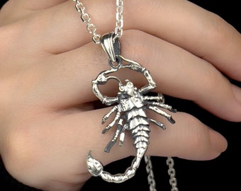 Jewels By Lux Sterling Silver Womens And Mens Unisex Animal Scorpion Fashion Charm Pendant 