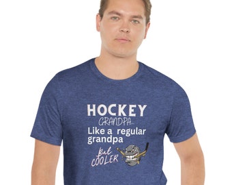 Hockey grandpa shirt, Grandpa shirt, gift for him, grandparent gift, Father's day gift, holiday gift, hockey lover shirt, hockey shirt,