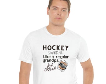 Hockey grandpa shirt, Father's Day gift, Grandpa gift, gift for him, holiday gift, hockey shirt, hockey grandpa, hockey lover gift, hockey