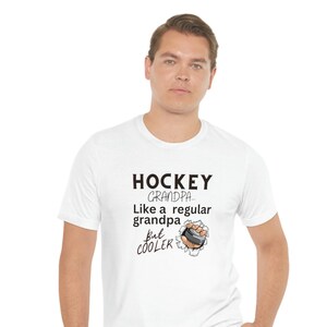 Hockey grandpa shirt, Father&#39;s Day gift, Grandpa gift, gift for him, holiday gift, hockey shirt, hockey grandpa, hockey lover gift, hockey