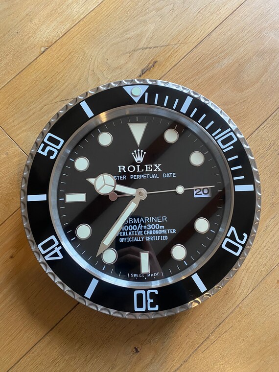 Rolex Submariner Wall Clock Etsy