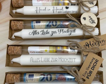 Taper/table candles with saying | Wedding day | Anniversary | Love | Birthday | Holiday | Souvenir | Gift idea