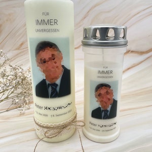 Personalized grave candles | Mourning candles | Keepsakes |