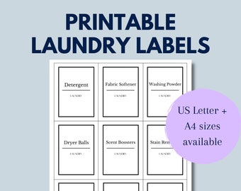 laundry labels printable etsy
