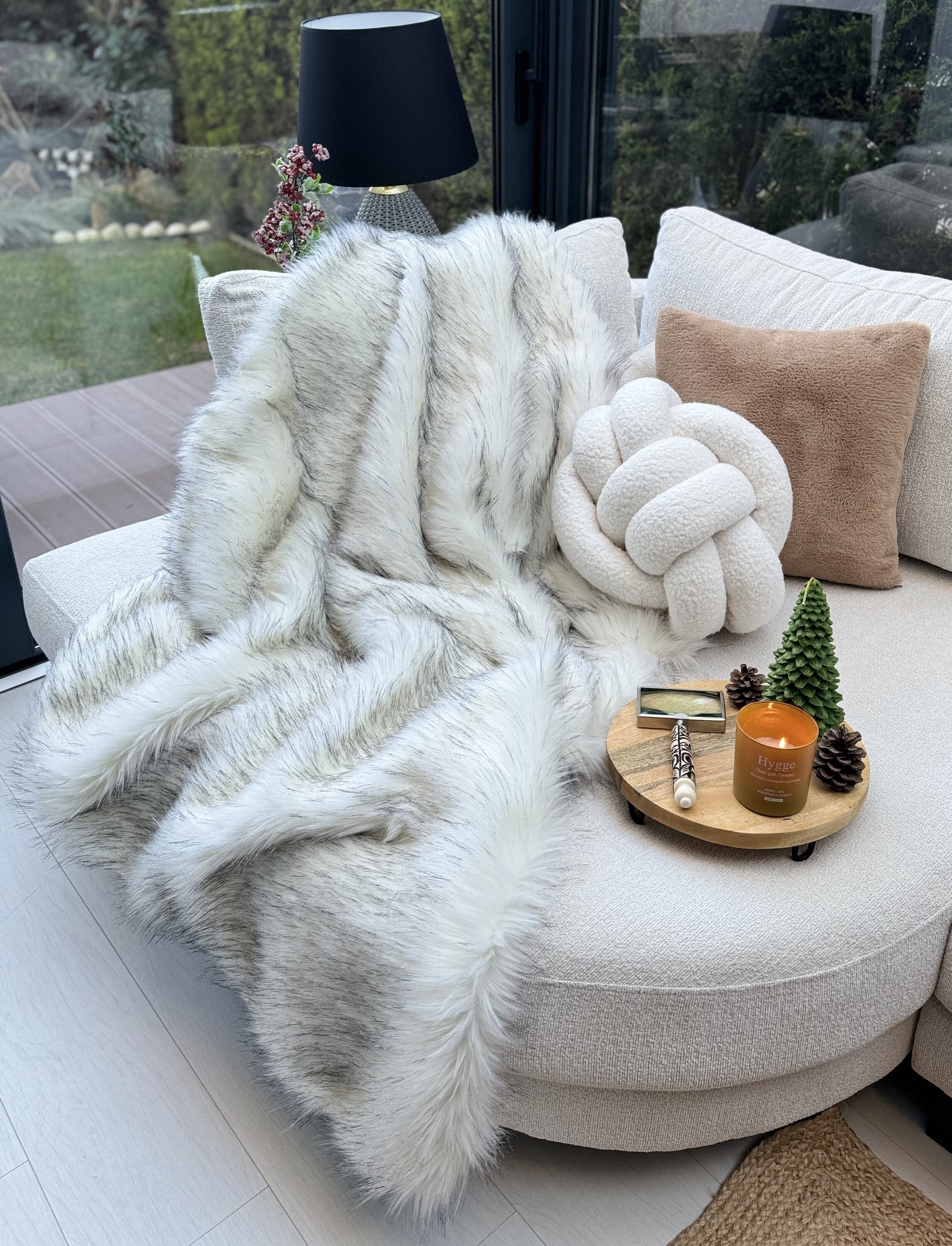 ​【高級フェイクファー】SpiritHoods スローブランケット / 大判 高級フェイクファー】SpiritHoods スローブランケット / 大判