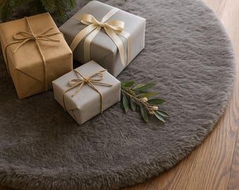 クリスマスツリースカート - プラッシュツリースカート - グレー