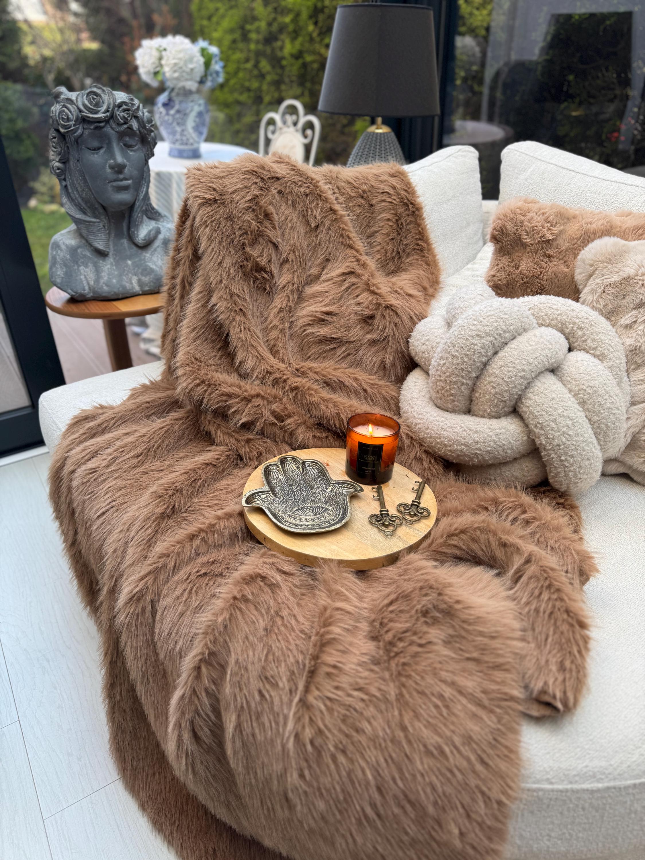 フェイクファーブランケット journal standard Furniture｜FUR BLANKET S 71X120 フェイクファー