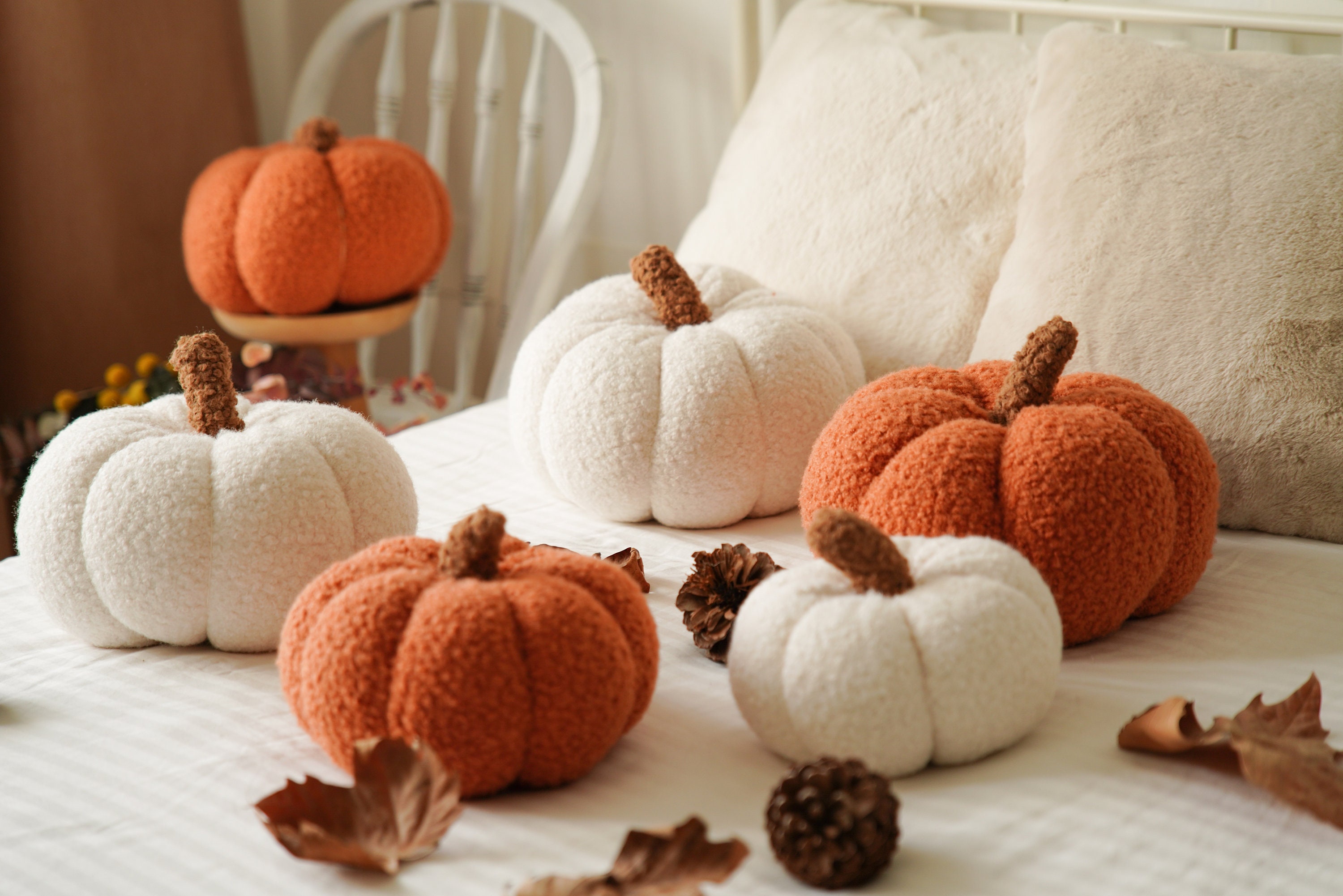 Pumpkin Shaped Pillow - Etsy