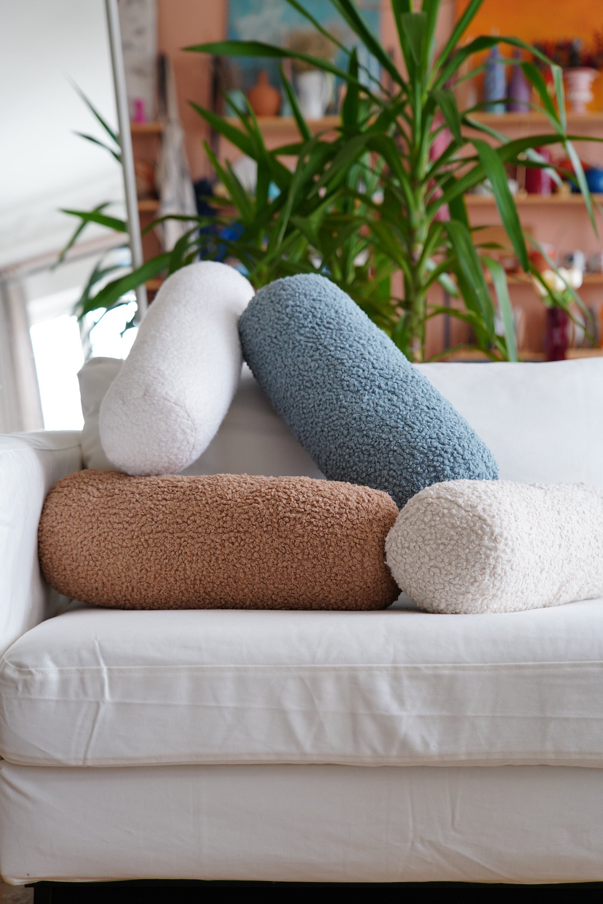 Teddy Bolster Pillow Bolster Pillow Cover Cylindric Pillow Bolster Roll Support Pillow Cover Boucle Bolster Pillow Bolster Pillow Etsy UK