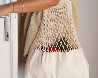 Bolsa de playa - Bandolera de algodón - Bolsas de playa - Bandolera - Bolsa de viaje - Bolsa de playa - Bolsa de mano hecha a mano - Bolso de mano - Bolsa de playa