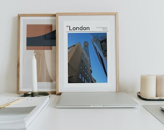 London Travel Poster | Digital Art Download | London England | Travel Exhibition Print |Trendy Wall Art | London Travel Print