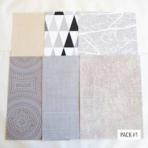 Papiers peints texturés 8,5 x 11, paquet de 6, pour impression gel, frottement, monoimpression, revues d'art