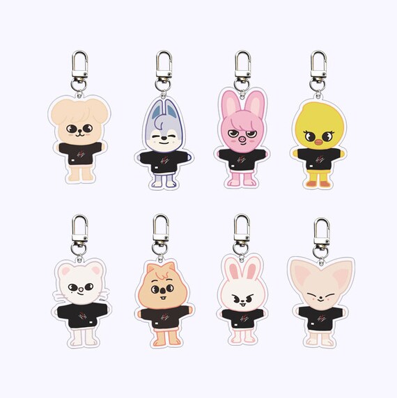 Porte-clés Peluche SKZoo Stray Kids - Sunny Doll 10cm - Modèles Membres - Cadeau Fan Ultime