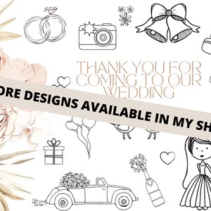 Thank You for Coming to Our Wedding Printable Colouring Page Placemat ...