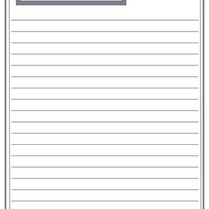 Printable Lined Paper Cute Printable Notebook Paper Lined Sheet ...