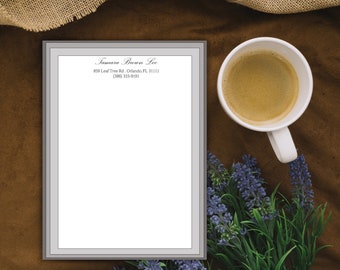 Personalized Large Notepad | Personalized Writing Sheets | Personalized Letter Writing | Personalized Stationery Paper | Custom Notepad