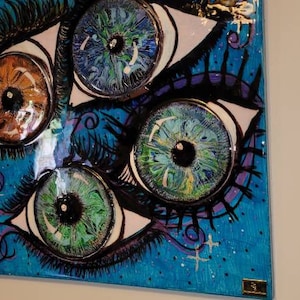 Eye Paintings Eyeball Paintings Human Eye Paintings Eyeball Art Human Eyes Artwork Four Eyes Abstract Design Eye Abstract Art Eyeballs Art