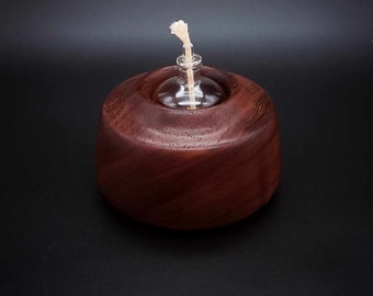 Bubinga Oil Lamp