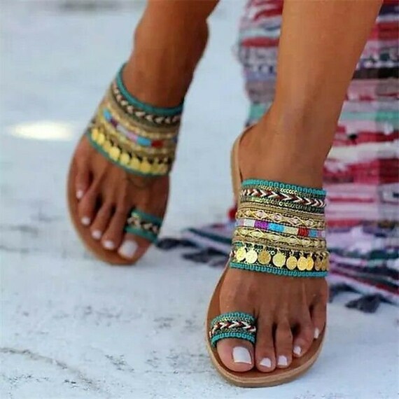 boho sandalen absatz