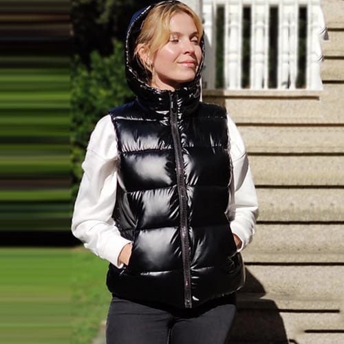 Leather Puffer Vest - Etsy
