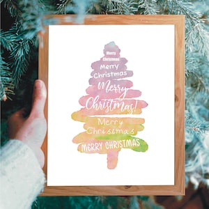 Art de Noël, impression de Noël, cadeau de Noël, cadeau d'ami, cadeau de petite amie, cadeau de mère, art mural, carte de Noël, décoration de Noël