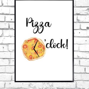 Pizza lovers, pizza art, pizza print, kitchen wall art, Christmas gift, house warming gift, pizza restaurant print, funny quotes, quotes