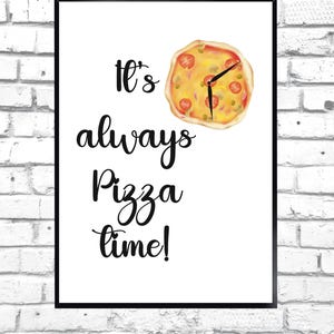 Pizza lovers, pizza art, pizza print, kitchen wall art, Christmas gift, house warming gift, pizza restaurant print, funny quotes, quotes