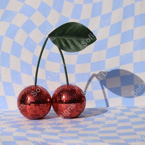 Red Cherry Disco Balls image 1