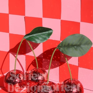 Red Cherry Disco Balls image 4