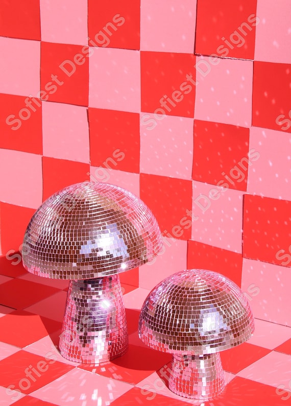 Boules disco aux champignons roses -  France
