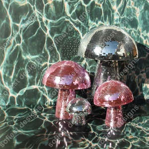 Boules disco aux champignons roses image 7