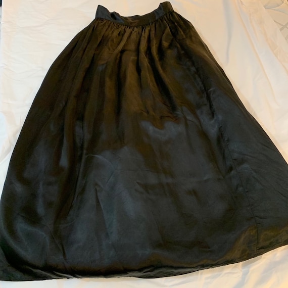 Vintage Scott McClintock Black Taffeta Skirt Size… - image 5