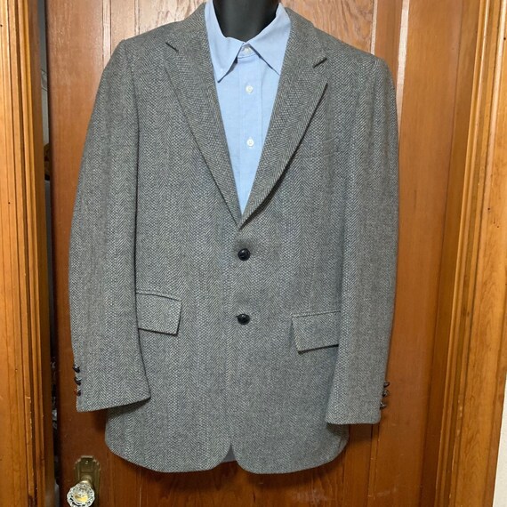 Vintage Nate's Inc Clothier Gray Tweed Suitcoat S… - image 1